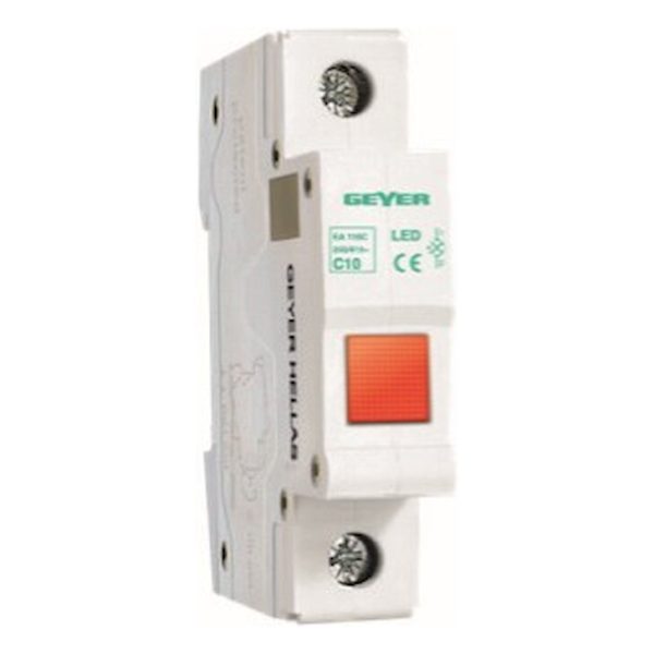 Geyer Led λυxνία 1θ 1Φ κόκκινη EL12R - Image 2
