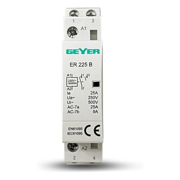 Geyer Ρελέ θερμ/τών 1θ 25A 230V AC 2NO ER225B