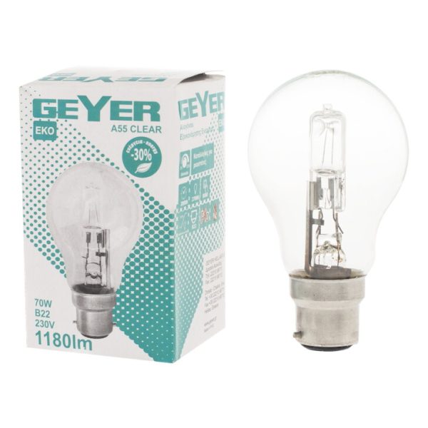Geyer λαμπτήρας Αλογόνου 70W B22 FBCL2270 - Image 3