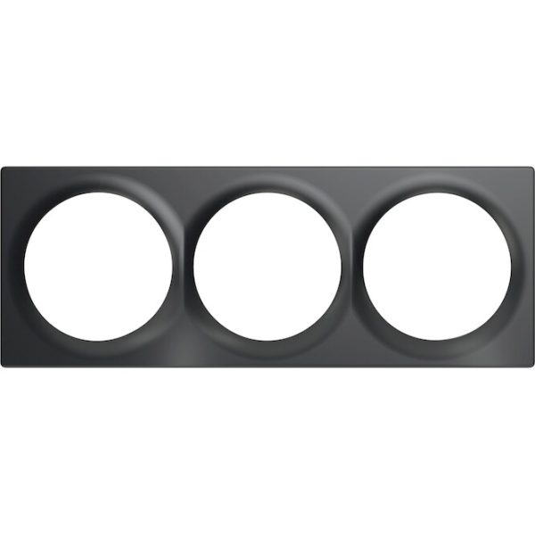 FIBARO Τριπλό πλαίσιο (Ανθρακί) - Σειρά Walli FG-Wx-PP-0004-8