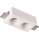 Geyer Γύψινο spot 2xGU10 150x80mm FG15080R