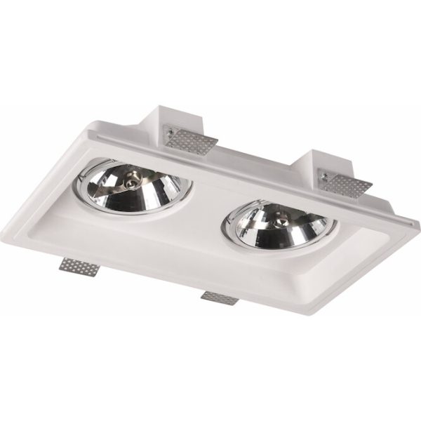 Geyer Γύψινο spot 2xAR111 350x190mm FG350190R - Image 2