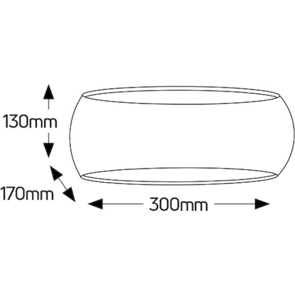Geyer απλίκα γύψινη FGA300170WL 30*13cm Up-Down - Image 2