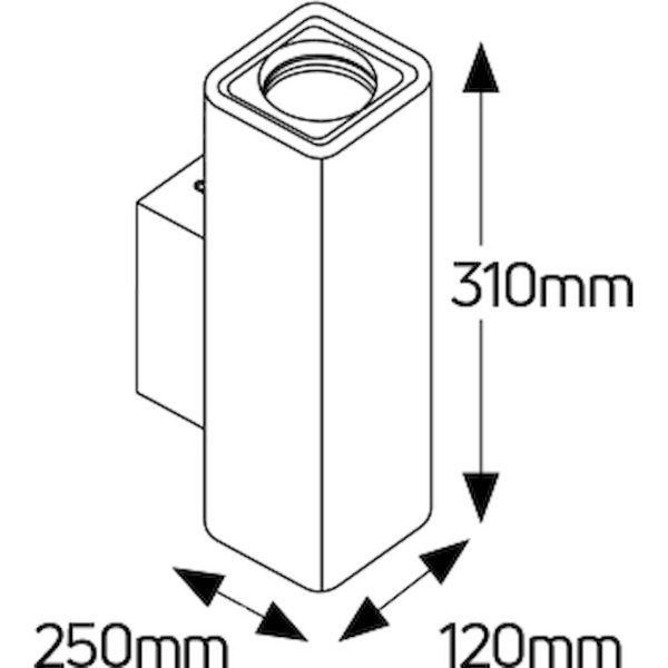 Geyer Γύψινο spot ρυθμιζόμενο 2xGU10 FGS310250UD - Image 2