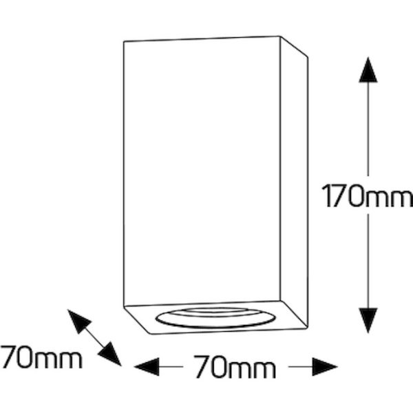 Geyer Γύψινο spot οροφής 1xGU10 FGS70170SM - Image 3