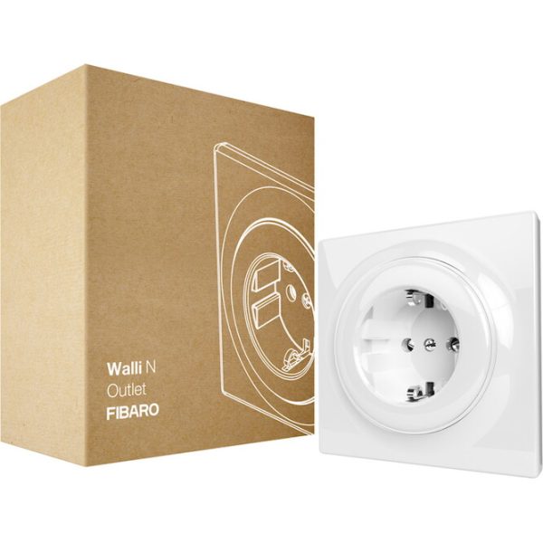 FIBARO Συμβατική πρίζα σούκο (Λευκό) - Σειρά Walli FGWSONF-011