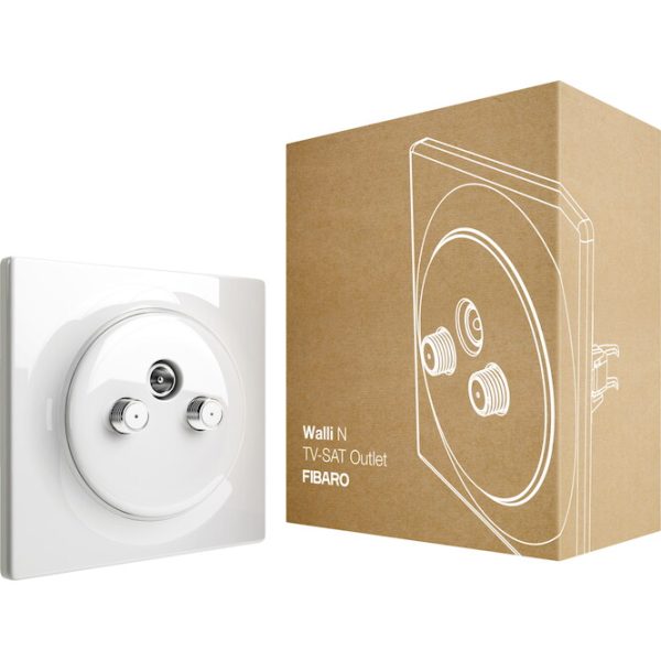 FIBARO Χωνευτή πρίζα TV-SAT - Σειρά Walli FGWTFEU-021 - Image 2