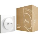 FIBARO Χωνευτή πρίζα USB (λευκό) – Σειρά Walli FGWU-021