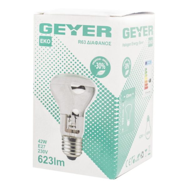 Geyer λαμπτήρας Αλογόνου R63 42W E27 FK2742 - Image 2