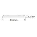 Geyer Φωτιστικό για λάμπα LED Τ8 2×0.6m IP65 FT8D0.6HP