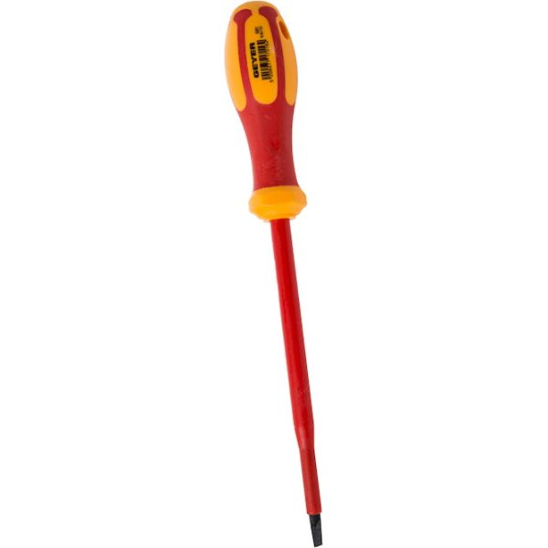 Geyer Κατσαβίδι πλακέ 6.5Χ150mm με μονωμένες λαβές G01-065-150