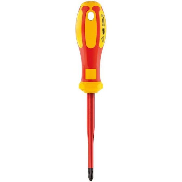 Geyer Κατσαβίδι για σταυρόβιδες PH1X80mm με μονωμένες λαβές G02-001-080