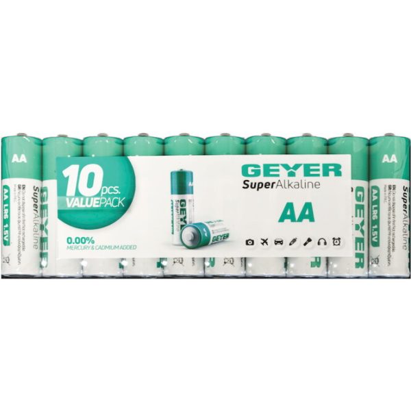 Geyer Μπαταρίες Αλκαλικές Promo Pack 5+5 ΑΑ 1.5V LR6 BL10 GB.LR610 - Image 2