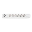 Geyer Πολύπριζο 6 θέσεων διακόπτη 2 USB GES-161