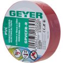 Geyer Μονωτική ταινία PVC 0.13mmx19mmx20m κόκκινη GPVCFR-R