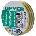 Geyer Μονωτική ταινία PVC 0.13mmx19mmx20m κιτρ./πρασ. GPVCFR-YG