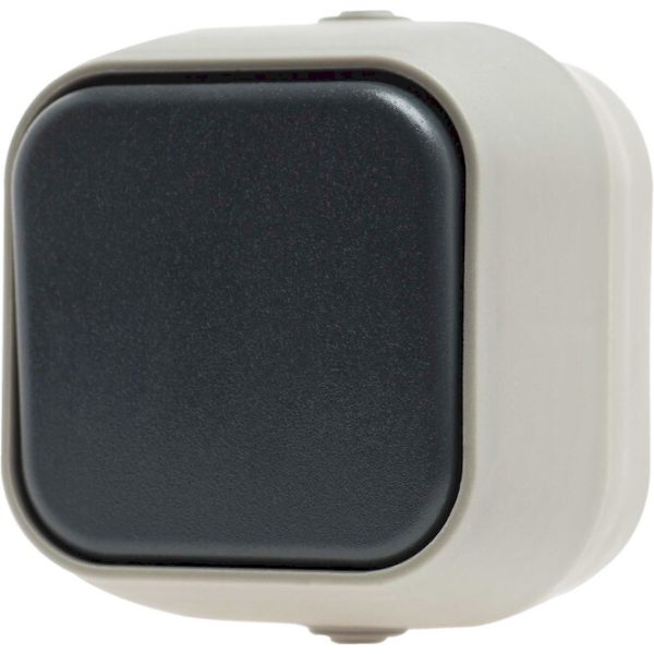 Geyer Διακόπτης απλός εξωτερικός γκρι IP54 H2-B110M