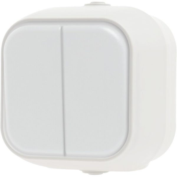Geyer Διακόπτης K/R εξωτερικός λευκός IP54 H2-B210M-W