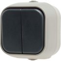 Geyer Διακόπτης K/R εξωτερικός γκρι IP54 H2-B210M