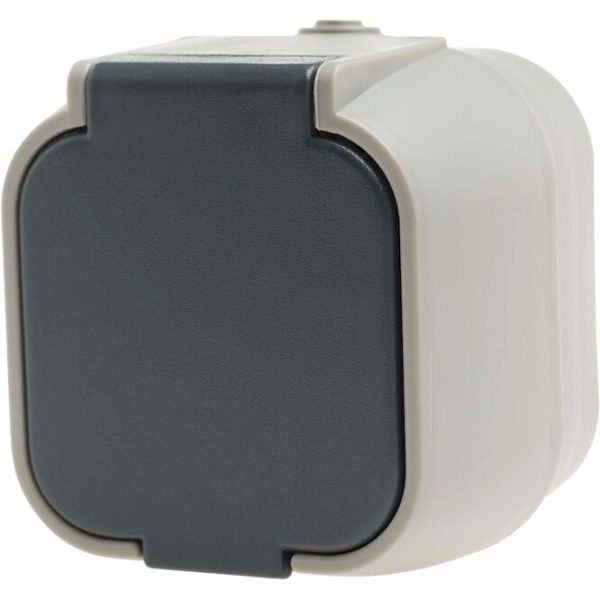 Geyer Πρίζα σούκο εξωτερική γκρι IP54 H2-B51GM