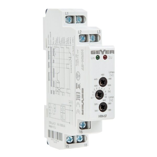 Geyer Επιτηρητής τάσης 3Φ 3x400V HRN-57