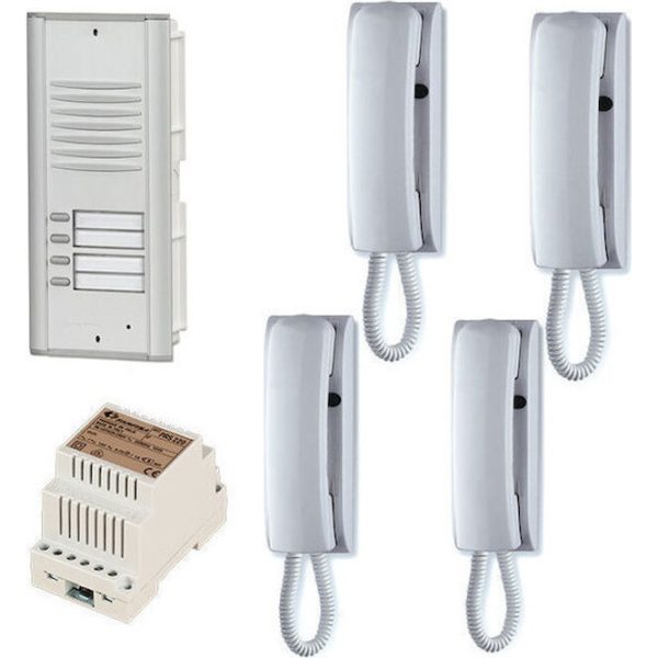 Farfrisa kit θυροτηλεφώνου 4 διαμερισμάτων KIT4V