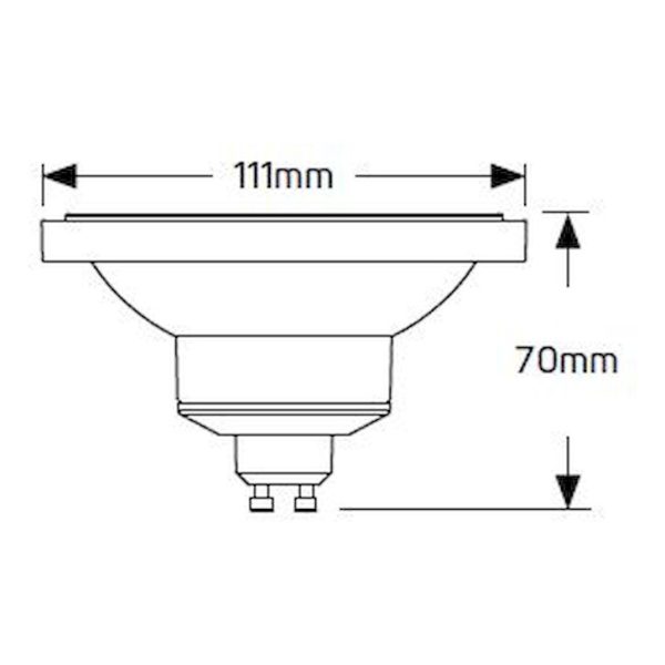 Geyer λαμπτήρας LED AR111 12W GU10 4000K 24° L111-GU10-24C - Image 3