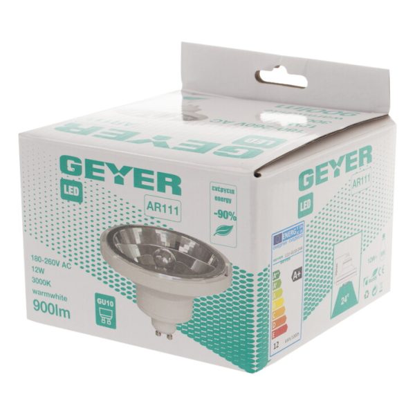Geyer λαμπτήρας LED AR111 12W GU10 3000K 24° L111-GU10-24W - Image 3