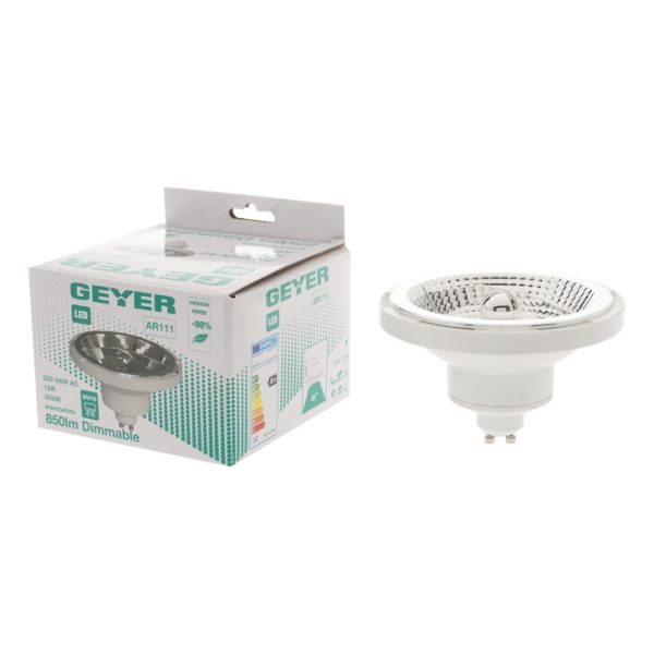 Geyer λαμπτήρας LED AR111 12W GU10 3000K 45° dim L111-GU10-45WD - Image 2