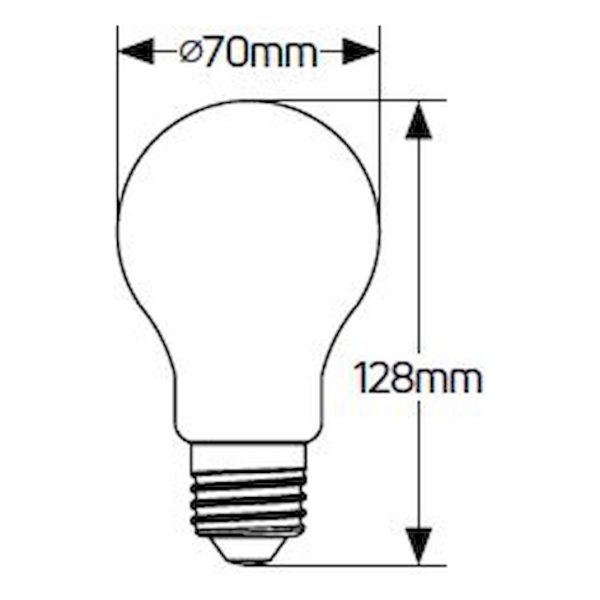 Geyer λαμπτήρας LED 14W E27 4000K IP44 LA70CE2714 - Image 2