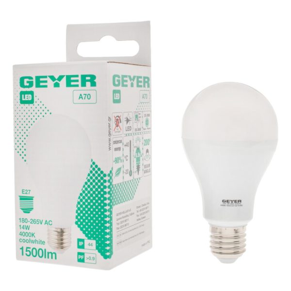 Geyer λαμπτήρας LED 14W E27 4000K IP44 LA70CE2714 - Image 3