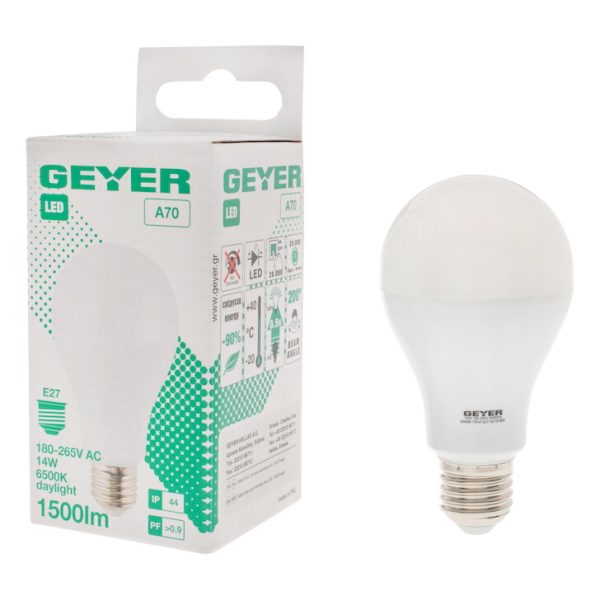 Geyer λαμπτήρας LED 14W E27 6500K IP44 LA70DE2714 - Image 3