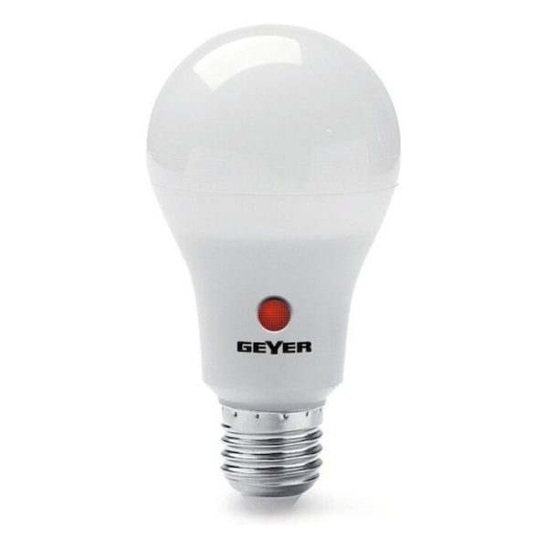 Geyer λαμπτήρας LED Κλασική 12W E27 4000K με Sensor Ημέρα/Νύχτα LACE2712DNG2