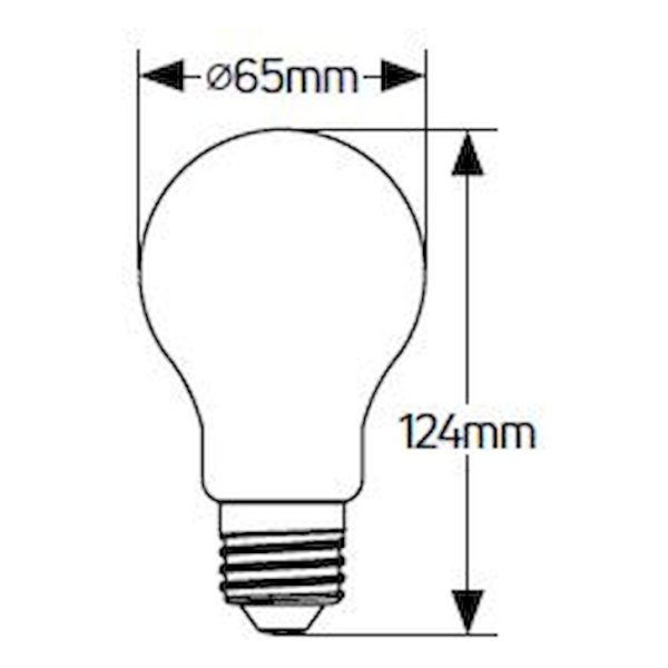 Geyer λαμπτήρας LED Κλασική 12W E27 4000K με Sensor Ημέρα/Νύχτα LACE2712DN - Image 2