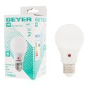 Geyer λαμπτήρας LED Κλασική 12W E27 4000K με Sensor Ημέρα/Νύχτα LACE2712DN