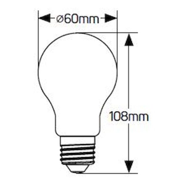 Geyer λαμπτήρας LED Κλασσική 12W E27 4000K LACE2712S - Image 2