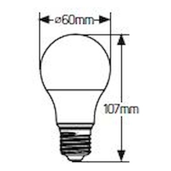 Geyer λαμπτήρας LED Κλασική 8W E27 6500K LADE279E - Image 2