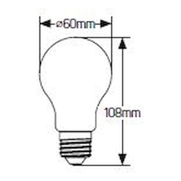 Geyer λαμπτήρας LED Κλασική 8W E27 3000K 12-30V AC/DC IP44 LAWE2781230 - Image 2