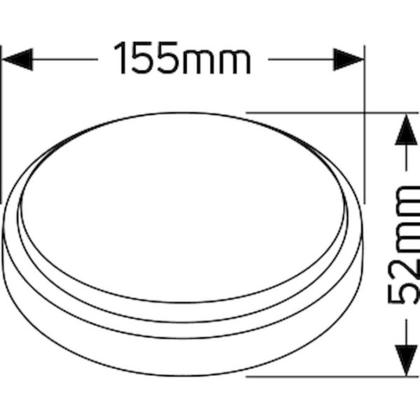 Geyer Απλίκα LED 8W 4000K Φ155 IP54 LBL18C8 - Image 2