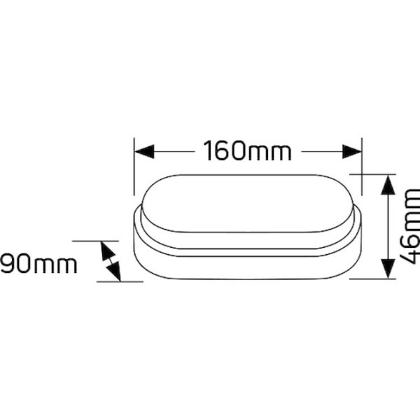 Geyer Χελώνα LED 8W 4000K 160x46 IP54 LBLOC8 - Image 4