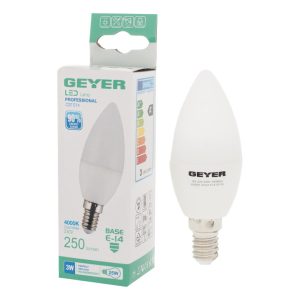 Geyer λαμπτήρας LED Κερί 3W E14 4000K LCCE143S