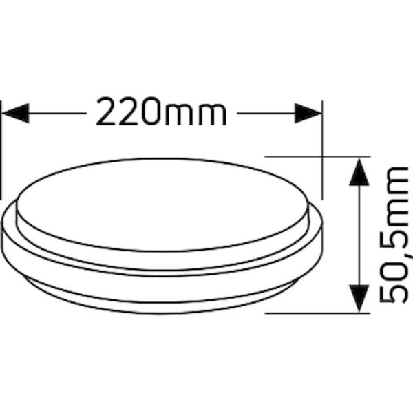 Geyer Απλίκα LED 12W 4000K Φ220 IP40 LCL22C12 - Image 3