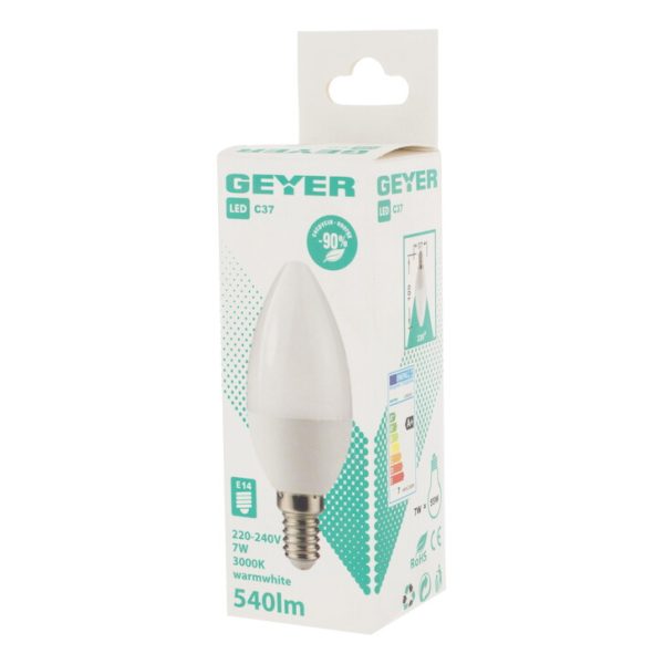 Geyer λαμπτήρας Led Κερί 7W E14 3000K LCWE147 - Image 3