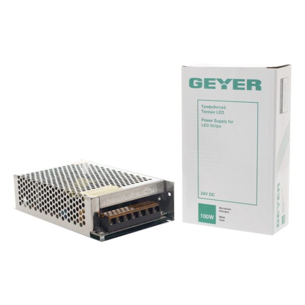 Geyer Τροφοδοτικό 100W 24V DC IP20 LD100M-24