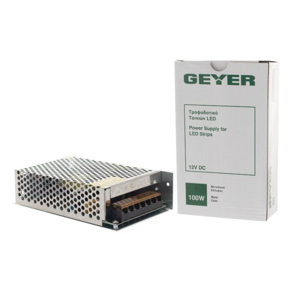Geyer Τροφοδοτικό 100W 12V DC IP20 LD100M - Image 2