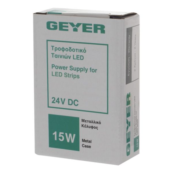 Geyer Τροφοδοτικό 15W 24V DC IP20 LD15M-24