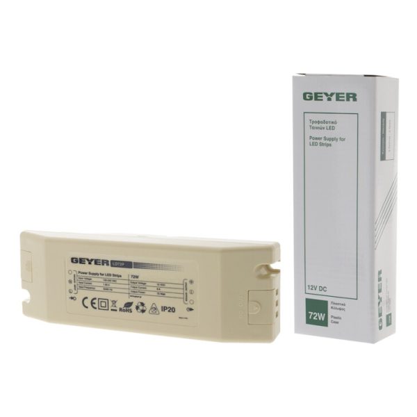 Τροφοδοτικό Geyer IP40 72W 12V LD72P - Image 3