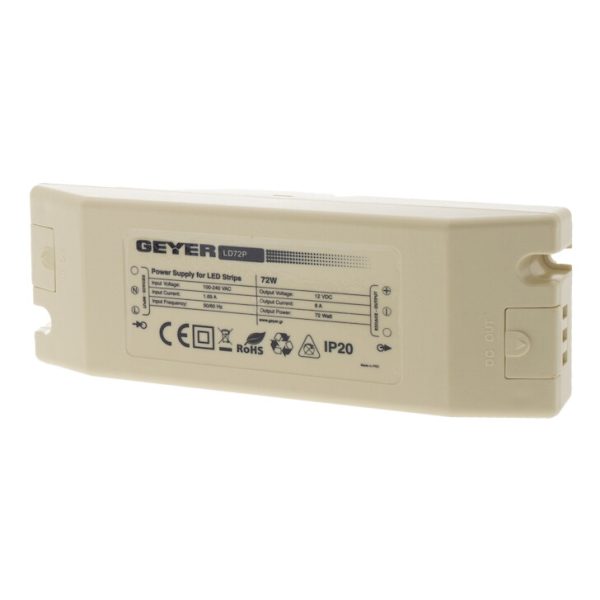 Τροφοδοτικό Geyer IP40 72W 12V LD72P - Image 2