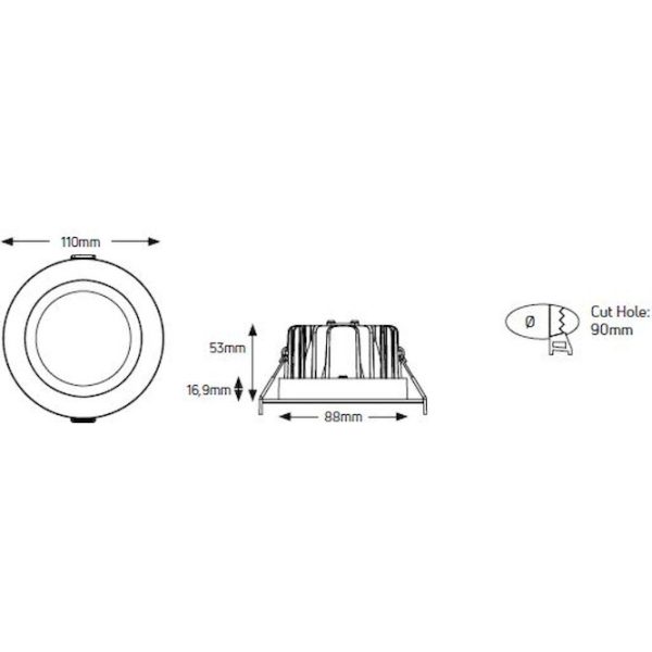 Geyer downlight 13W 4000K LDLC901360W - Image 3