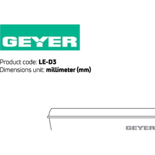 Geyer LED Φωτιστικό ασφαλείας 3W 6500K 239x80mm LE-D3 - Image 2